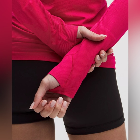 Swiftly Tech Long-Sleeve Shirt 2.0 Hip Length - Pink Dragonfruit - Size 4 - Picture 4 of 11